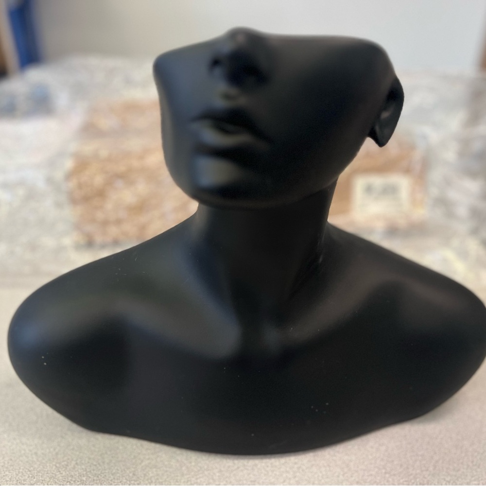 Mannequin bust black brand new